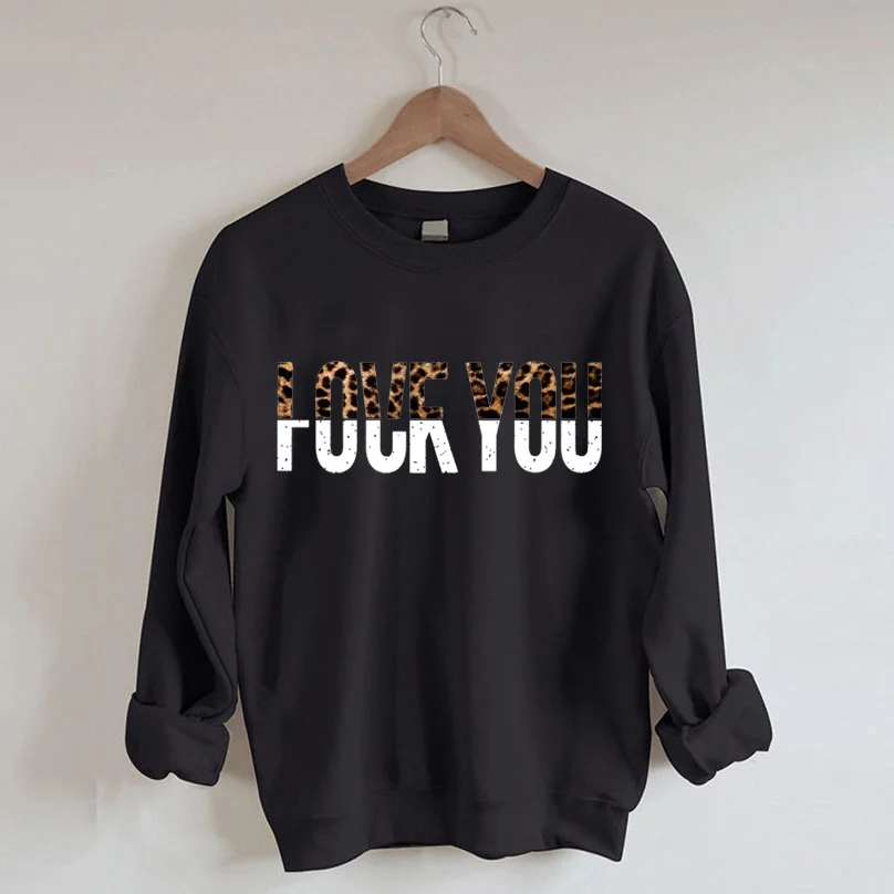 Love You Leopard Sweatshirt