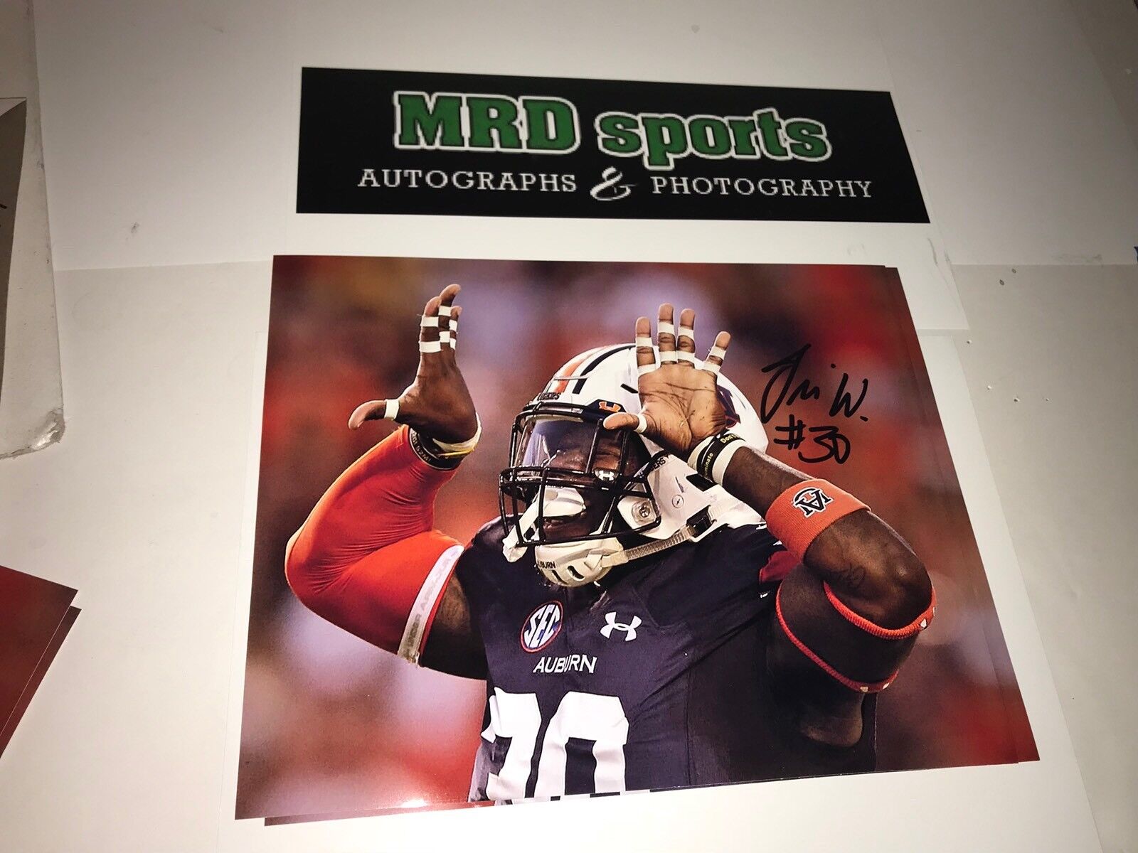 Tre’ Williams Auburn Tigers hand signed autographed 8x10 football Photo Poster painting B