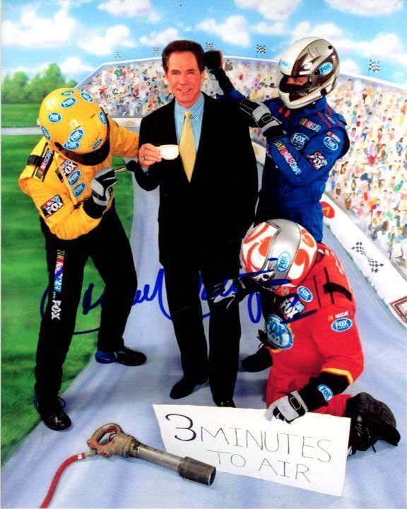 DARRELL WALTRIP signed autographed NASCAR FOX 8x10 Photo Poster painting