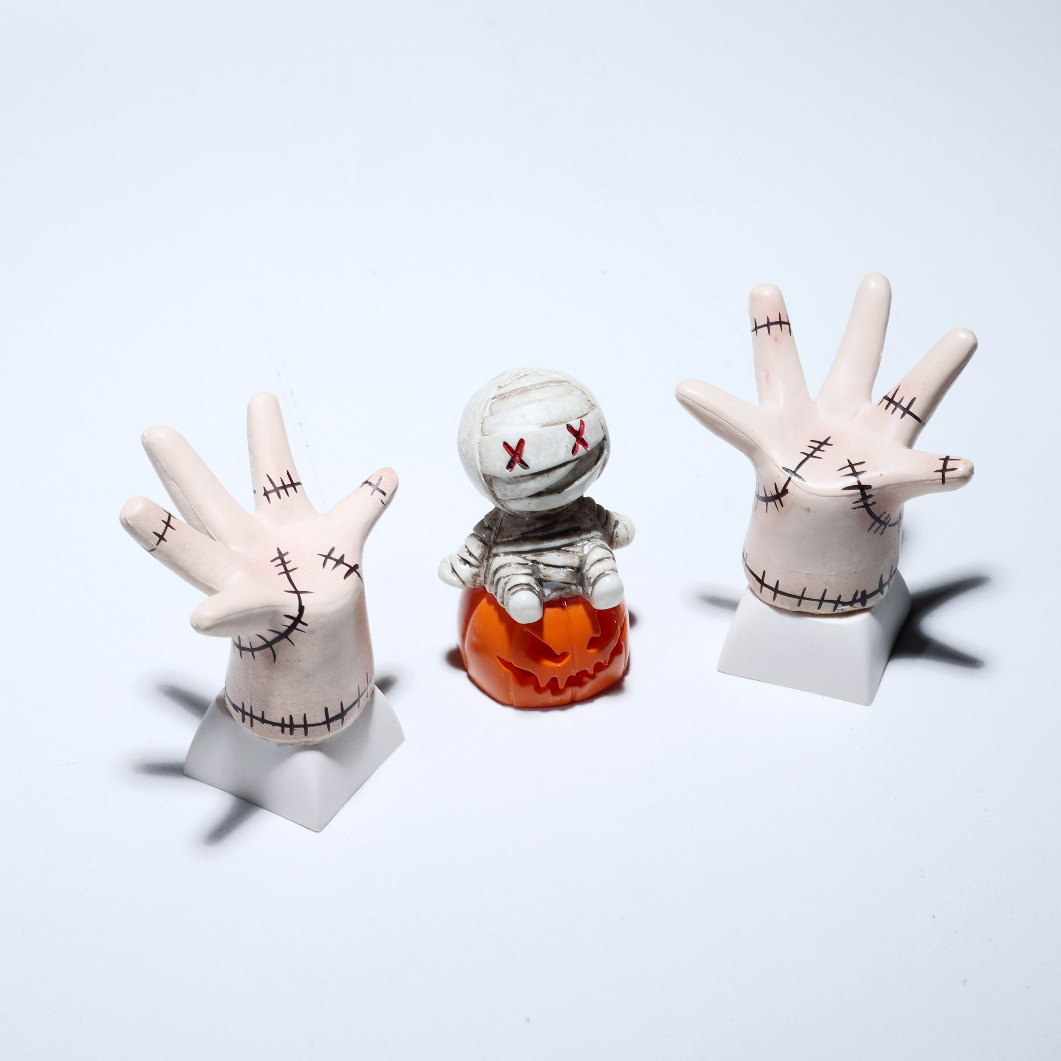 Halloween Mummy & Pumpkin Keycap Axonkit
