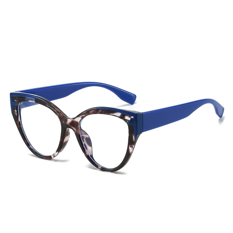 Casual Minimalist Color Block Solid Color Ac Cat Eye Full Frame Women’s Sunglasses