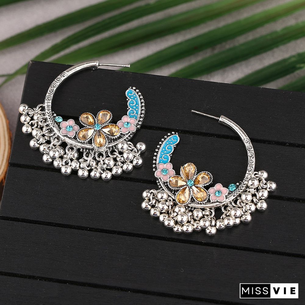 Women's Flower Alloy Earrings