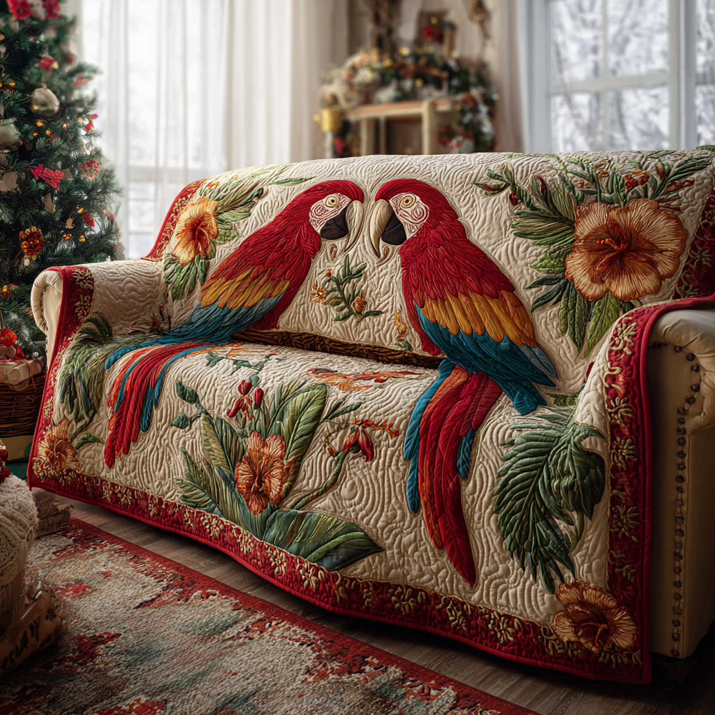 Eternal Parrot Muse Quilted Sofa Cover NCU0HH1600 everthome