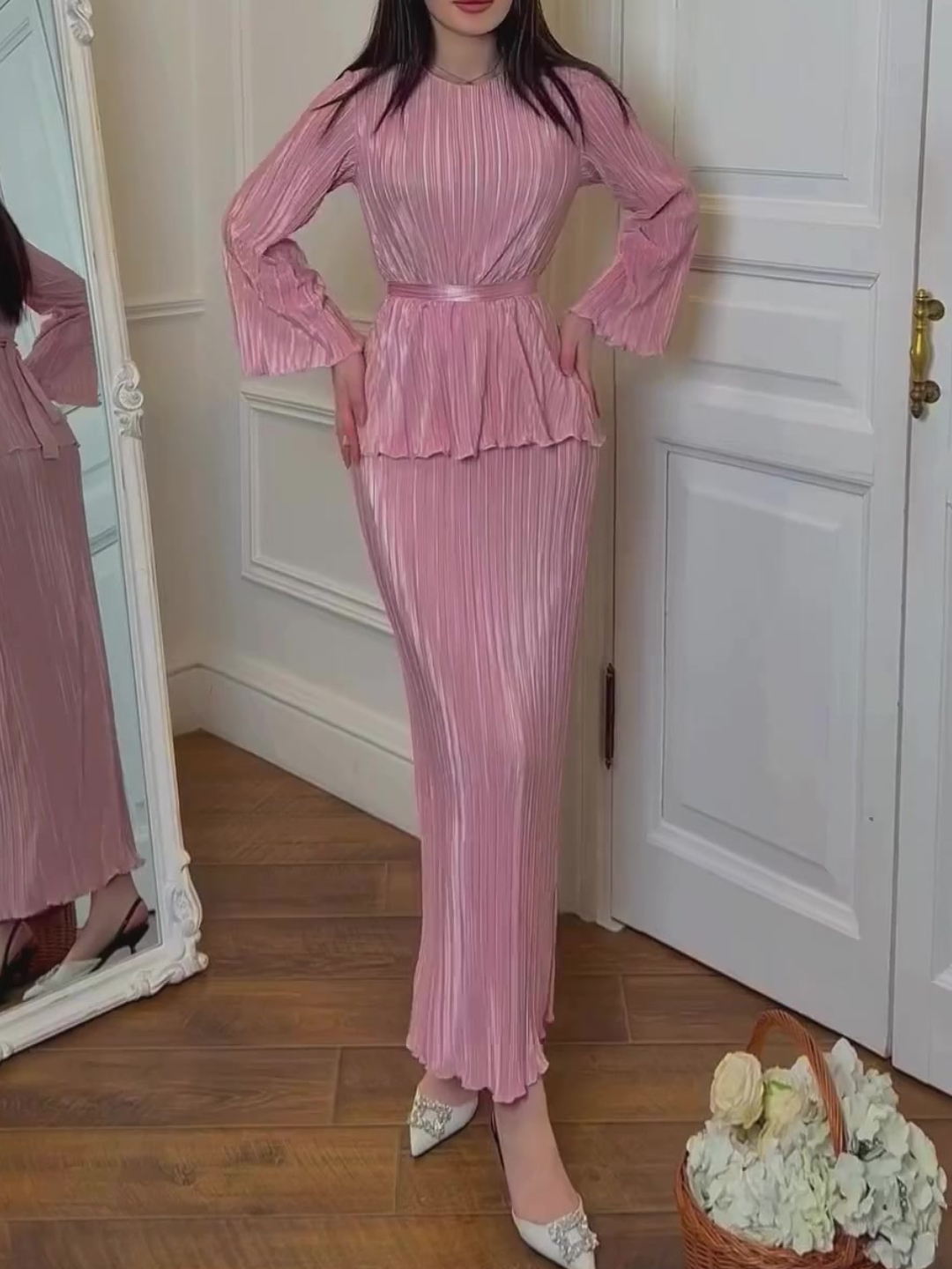 Elegant Chic Pleated Draped Small Fresh Suit Skirt | Oxredo Shop Ramadan Sale