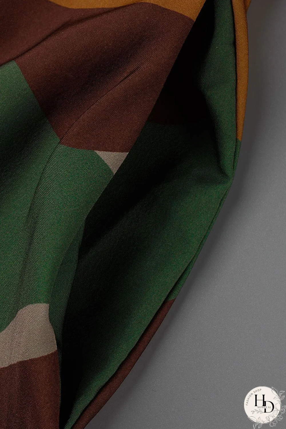 Camouflage Fashion Casual Print Patchwork Turndown Collar Shirt Dress