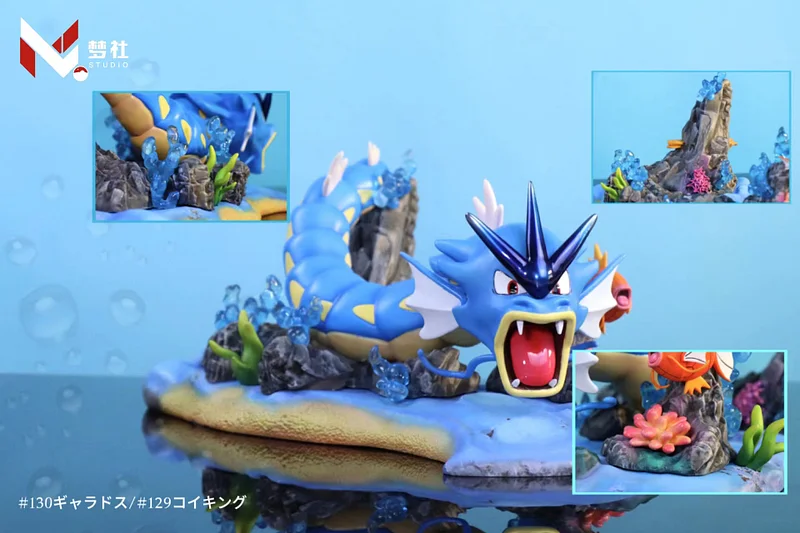 1/20 Scale World Zukan Mega Gengar & Mega Gyarados - Pokemon Resin Statue -  SXG Studios [In Stock]