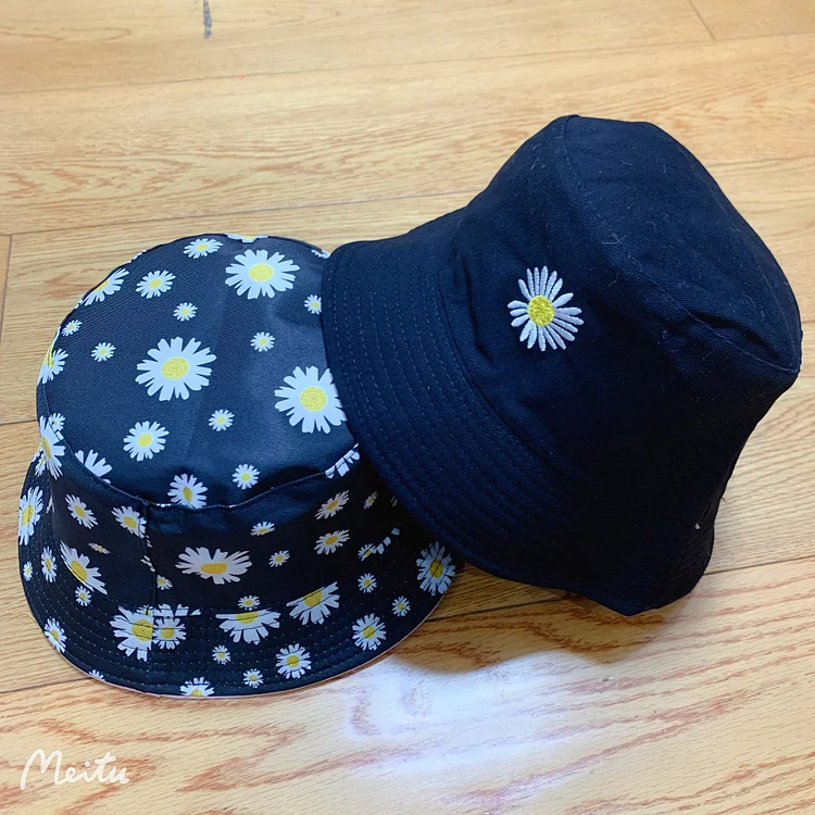 Print Double-Side-Wear Reversible Bucket Hat-Annaletters