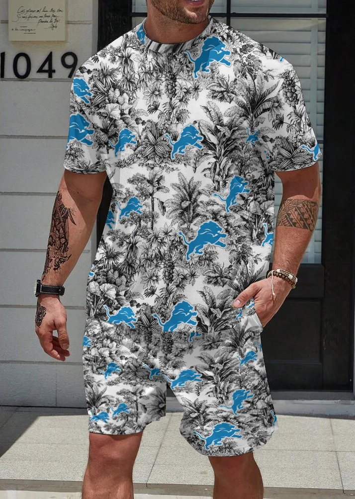 Detroit Lions Limited Edition Top And Shorts Two-Piece Suits
