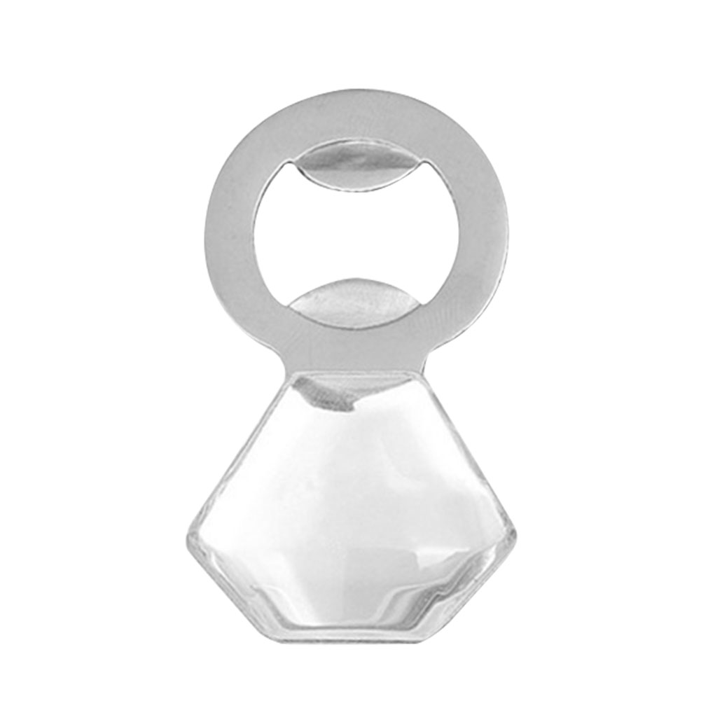 

Stainless Steel Diamond Ring Bottle Opener Keychain Bridal Wedding Souvenir, 501 Original