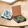 Boîte de notes d’art 5D en polycarbonate avec 160 feuilles de papier porte-bloc-notes (oiseau)