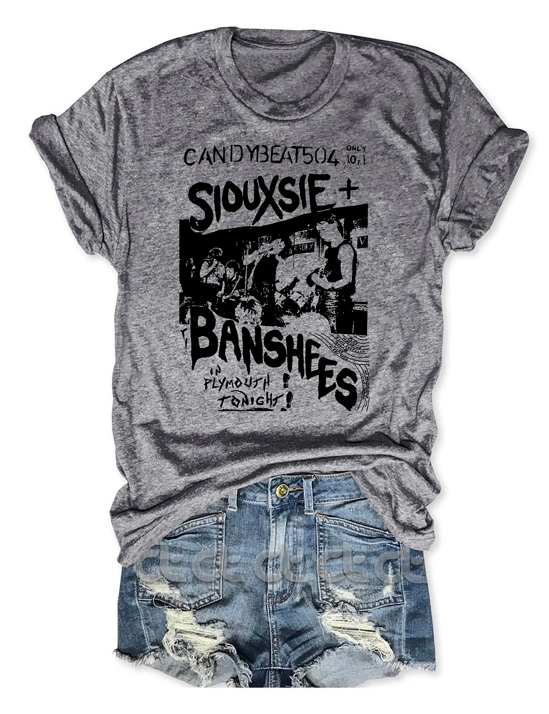 Impact T-Shirt Uomo Siouxsie And The Banshees - Face - 100% Cotone Nero - Taglia Small - 3
