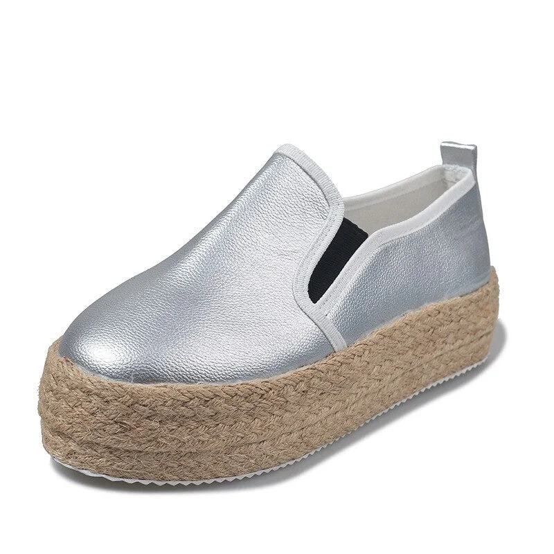 Athvotar Spring Women Flats Shoes Platform Sneakers Slip on Flats Ladies Canvas Shoes Casual Shoes Zapatos De Mujer Ladies Shoes358 319-0