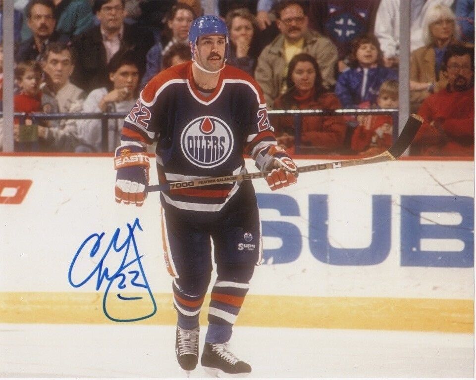 Edmonton Oilers Charlie Huddy Autographed Signed 8x10 NHL Photo Poster painting COA E