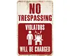 Warning - Vintage Metal Signs(12*16Inch) - Warning