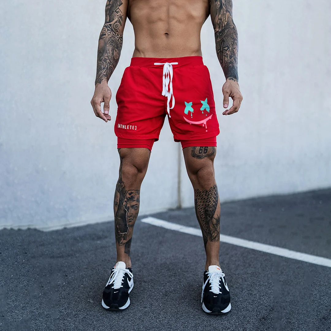 Men's Smiley Shorts Performance Shorts