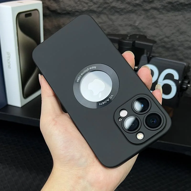 For iPhone 15/14 Series Hollow Out Frosted Mobile Phone Case