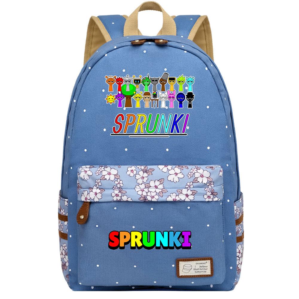 Mayoulove Sprunki Backpack Lightweight Design with Multiple Compartments for School Use-Mayoulove