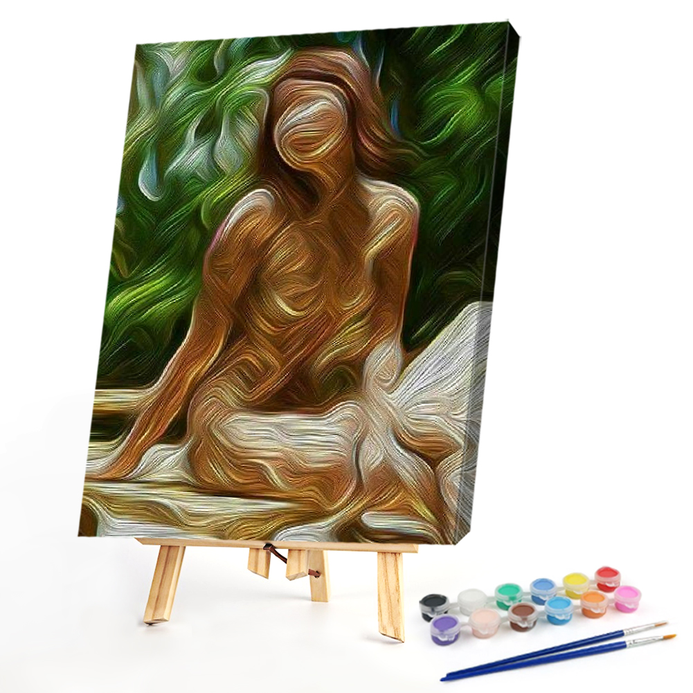 

40*50CM - Paint By Numbers - Abstract Girl, 501 Original