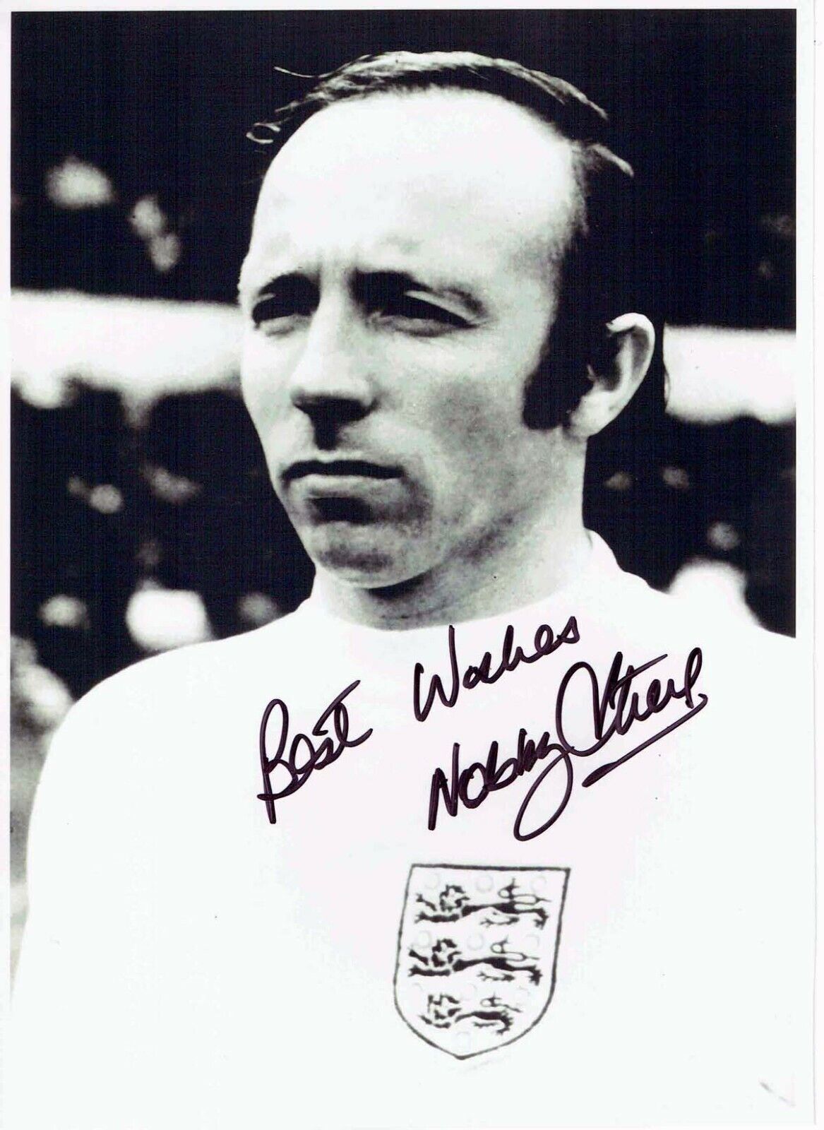 Nobby STILES ENGLAND World Cup 1966 Legend Autograph Signed Photo Poster painting AFTAL RD COA