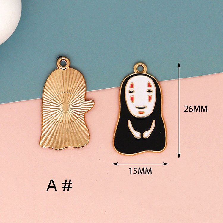 Bulk 10 30 Cartoon Faceless Male Charm DIY Jewelry Accessories Anime Periphery Alloy Enamel Bracelet Necklace Keychain Handmade Material 