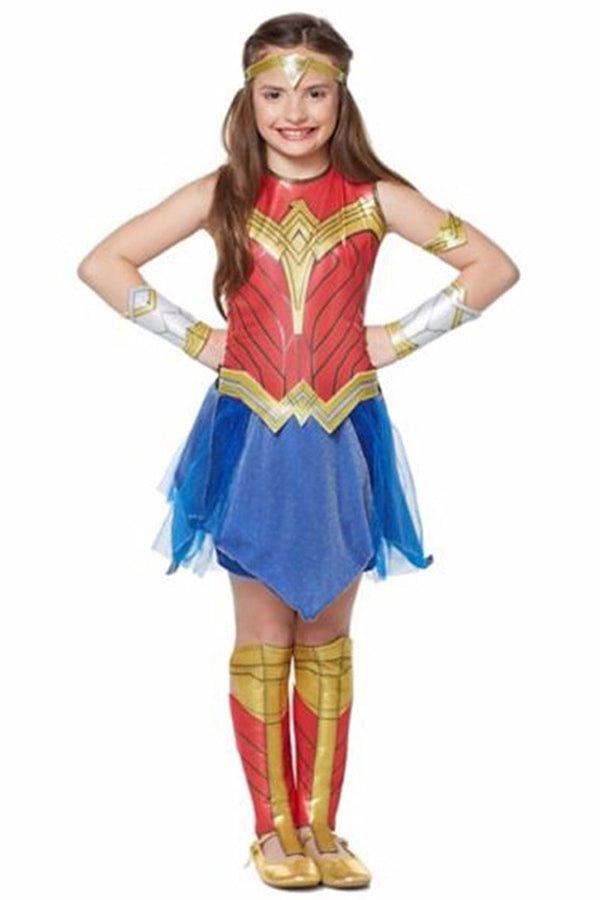 Halloween Girls Wonder Woman Costume-elleschic