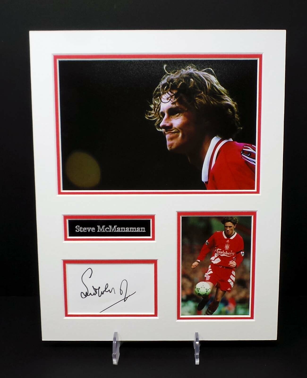 Steve McMANAMAN Signed Mounted Liverpool Football Photo Poster painting Display 1 AFTAL RD COA