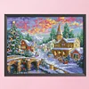 >SALE<Stamped DIY Cross Stitch 11CT Landscape Printed Canvas Embroidery (0809)
