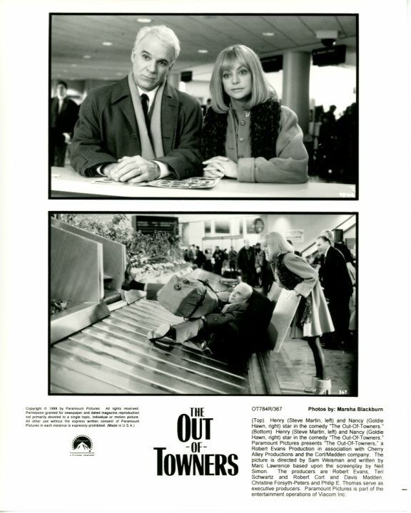 Steve Martin Goldie Hawn The Out of Towners original press Photo Poster painting