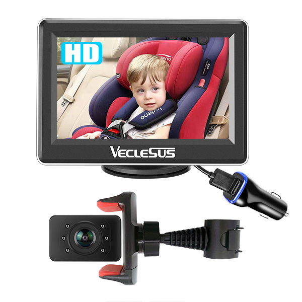 Veclesus 1080P 4.3'' Baby Car Camera VM1B for Cars Bay Safe  GING