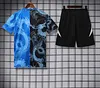 2025/2026 Real Madrid Pre-Match Training Black Blue Shirt+Shorts 1:1 Thai Quality