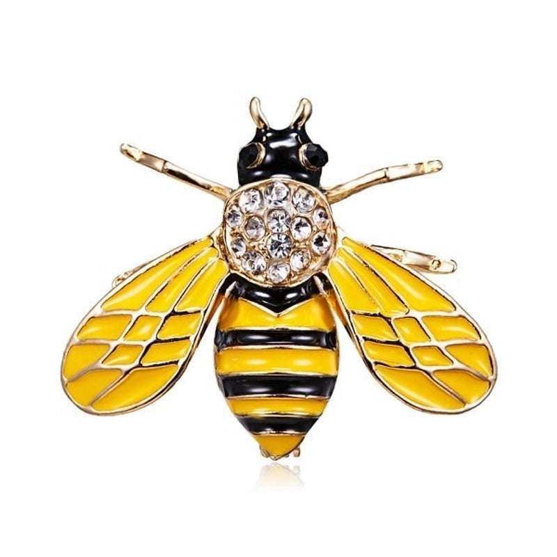 Cartoon Style Cute Pin Animal Insect Alloy Enamel Plating Inlay Rhinestones Unisex Brooches