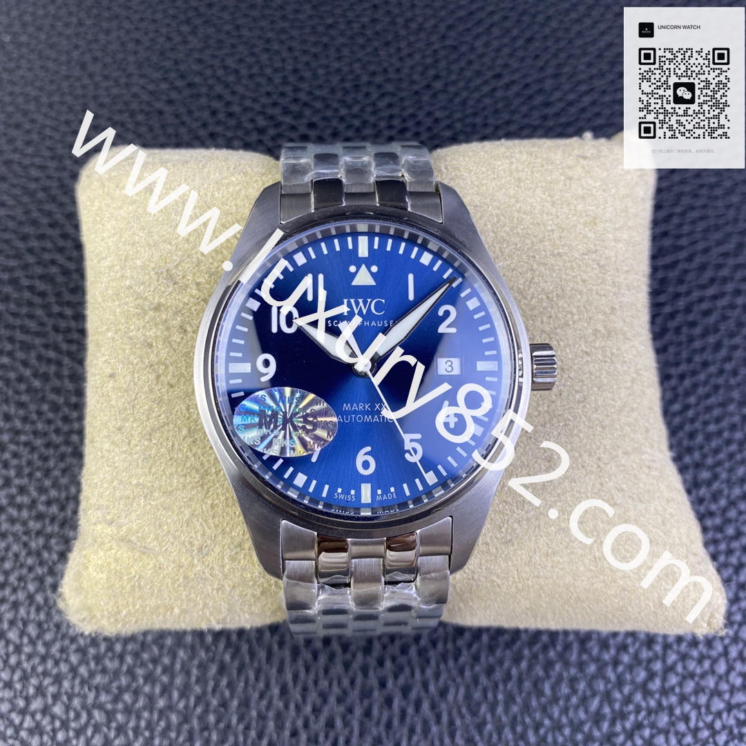 MKS廠 IWC萬國 馬克十八飛行員腕錶小王子特別版 藍色 IW327016