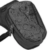 Motorcycle Leg Side Bag with Mesh Bag Waterproof Travle Waist Bag (Black)