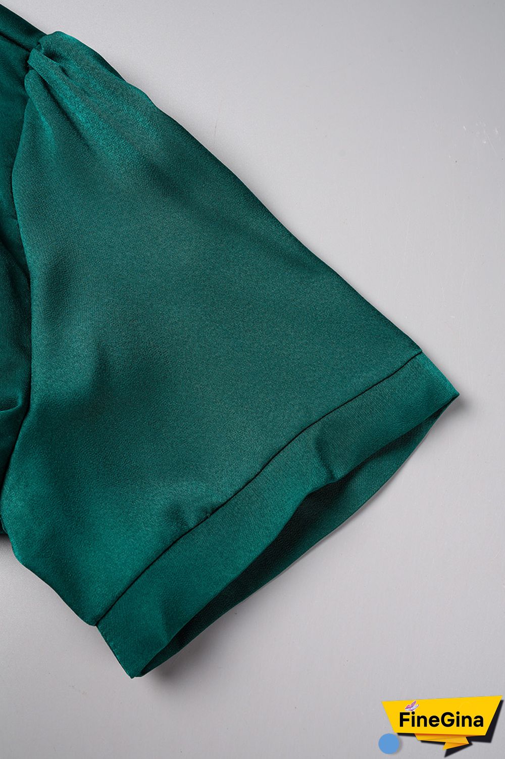 Burgundy Casual Solid Patchwork Shirt Collar Tops