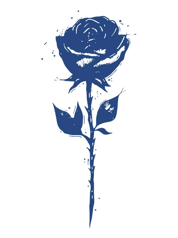 KT101-150 Semi-permanent herbal juice tattoo sticker flower arm clavicle non-reflective simulation tattoo large picture flower