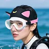 Cat Ears 3mm Neoprene Diving Headband Cartoon Diving Hood for Snorkeling Surfing