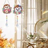 2pcs Hedgehog Diamond Painting Double-sided Crystal Window Suncatcher Craft Set Birthday Gifts Home Garden Decor Hanging Kit