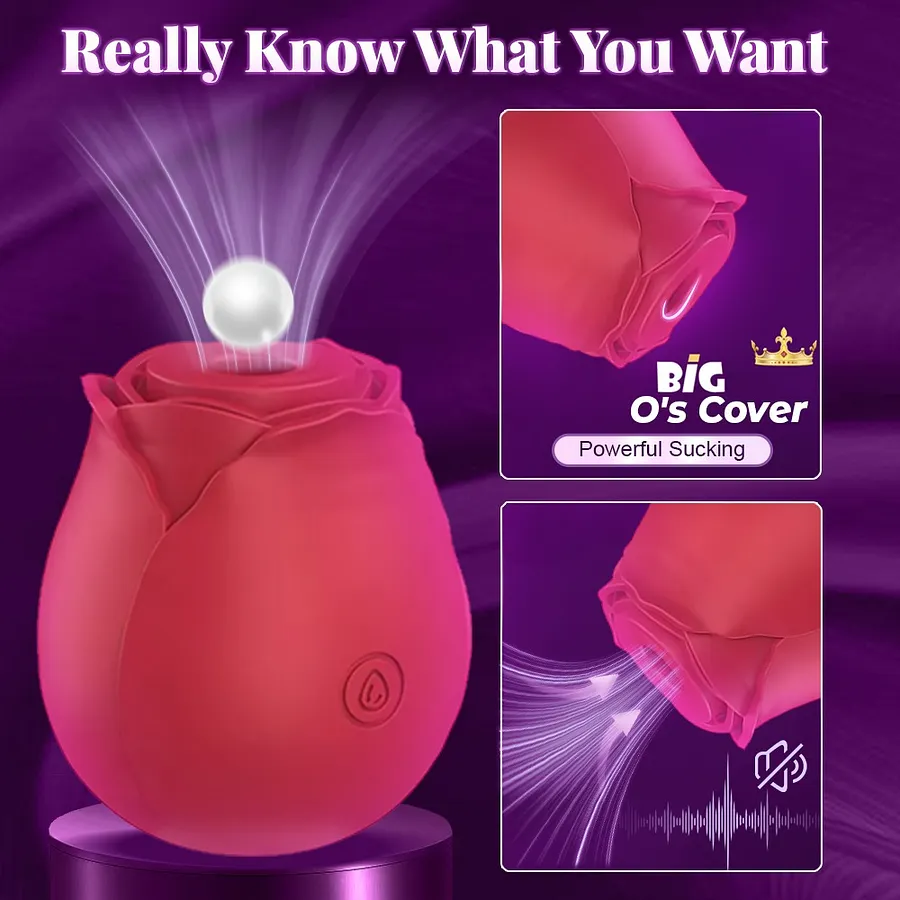 Rose Toys Quiet Waterproof Sucking Sex For Women