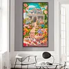 Courtyard Afternoon Tea-Full Round Diamond Painting(70*40cm)