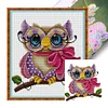 Owl - 14CT Stamped Cross Stitch 31*28cm/12.2*11.02in