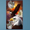 (40*70cm)Eagle Wolf - Full Round Drill Diamond Painting