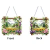 Diamond Painting Acrylic Rural Fields Window Hanging Pendant for Home Decor