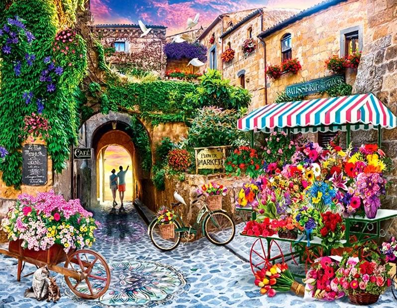 

Flowers Store at Toscana – Cities Paint By Numbers - 40*50CM, 501 Original