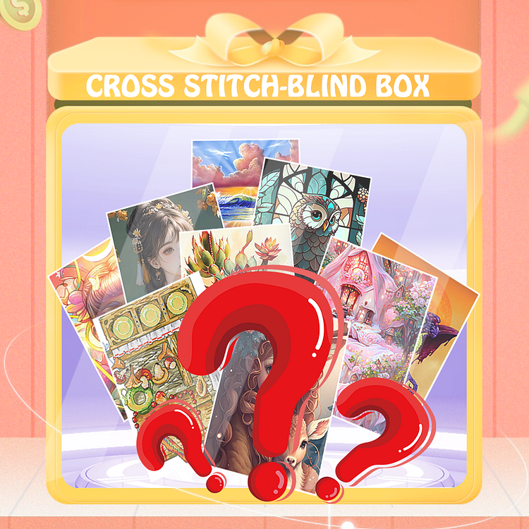 Blind Box Random Cross Stitch (Buy 2 Get 1 Free，Add 3 To Your Cart)