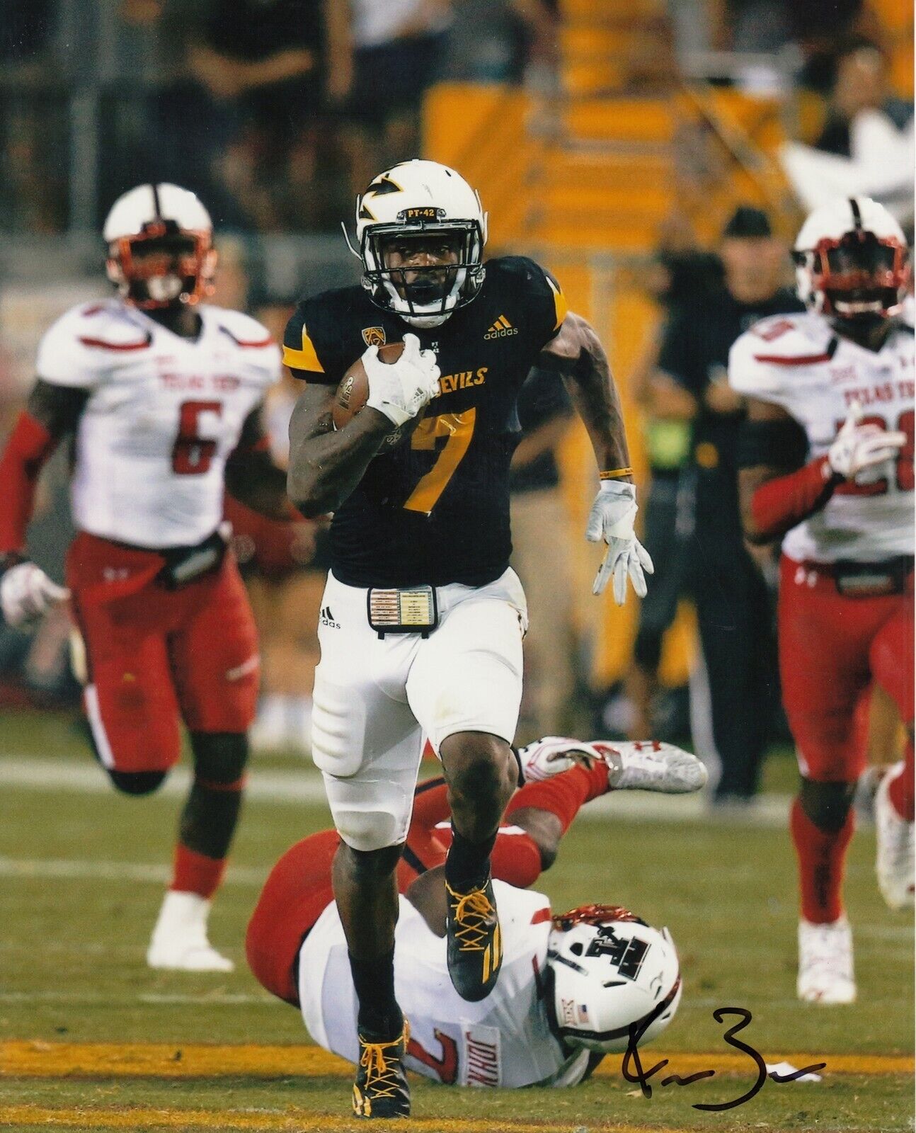 Kalen Ballage #1 8x10 Signed Photo Poster painting w/ COA Arizona State Sun Devils 031719