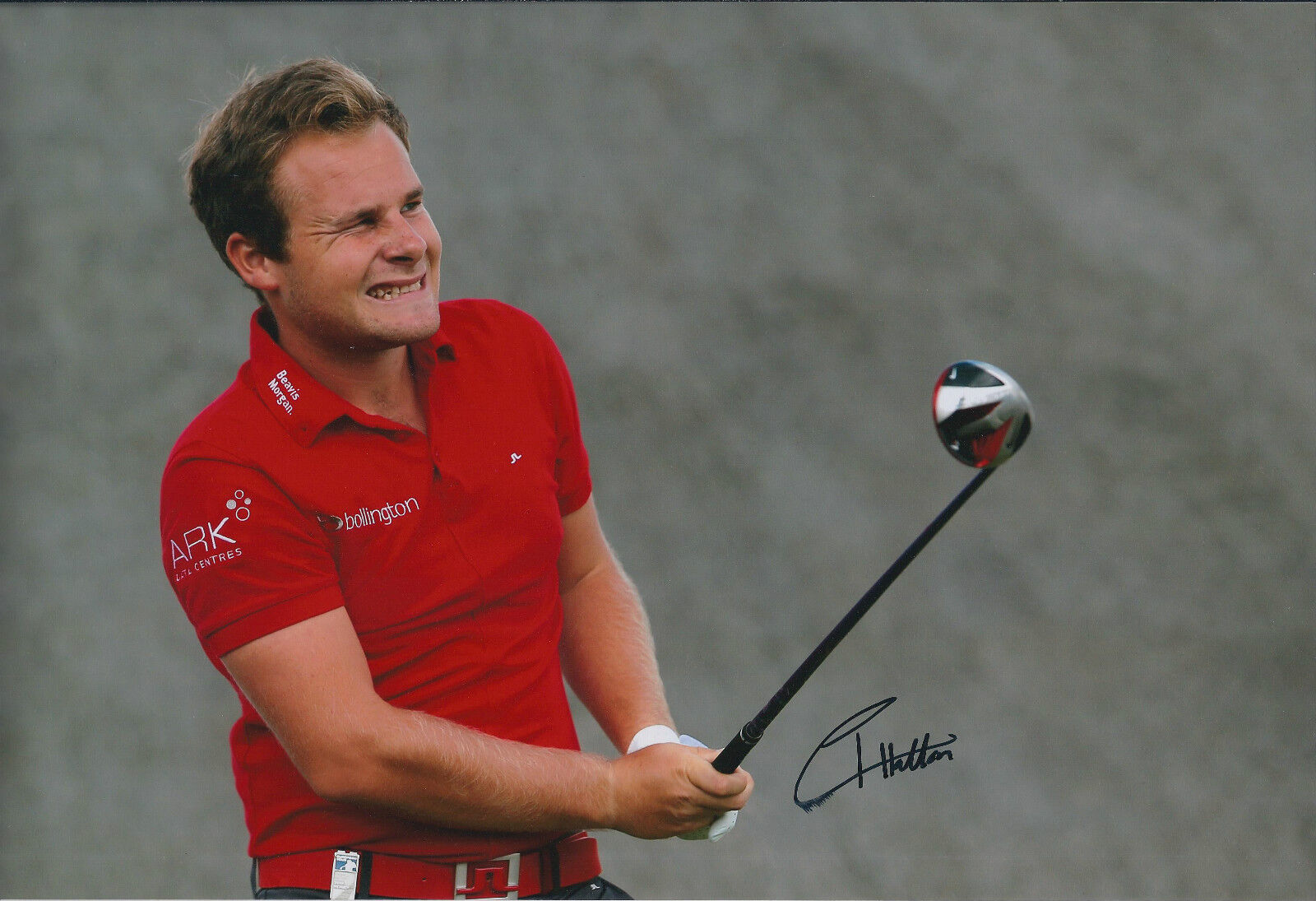 Tyrrell HATTON SIGNED AUTOGRAPH 12x8 Photo Poster painting AFTAL COA KLM Open Netherlands