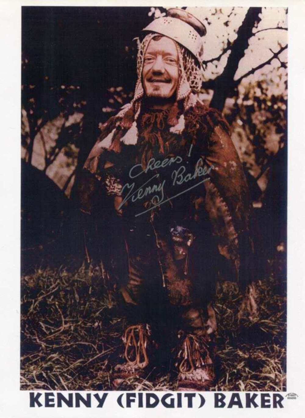 Kenny Baker (+) FIDGIT autograph, In-Person signed Photo Poster painting