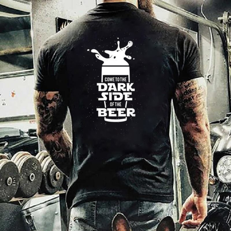 Men's Vintage Beer Print T-Shirt