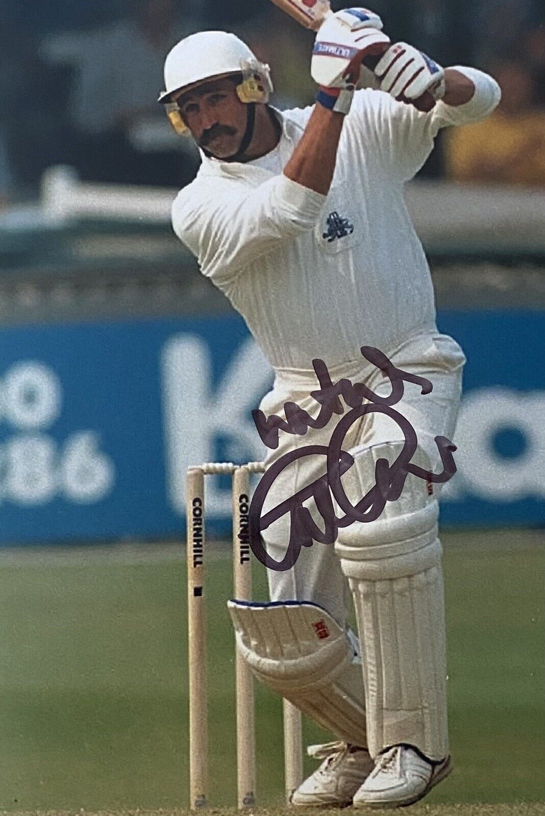 Graham Gooch Genuine Hand Signed England 6X4 Cricket Photo Poster painting 3