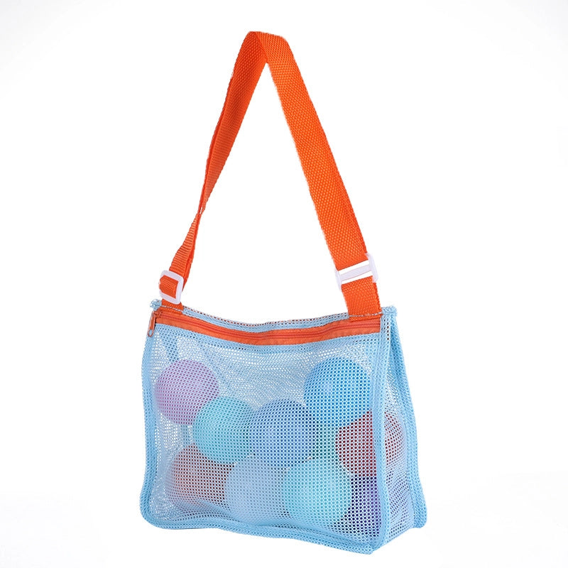 New Color Matching Children’s Toy Bag Shell Storage Bag Travel Beach Bag Hollow Transparent Beach Bag
